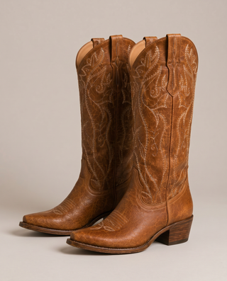 Leonora Scroll & Vine Western Boots