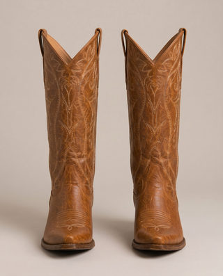 Leonora Scroll & Vine Western Boots