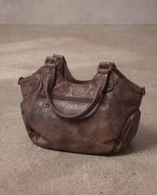 Lexi Studded Grommet Hobo Bag