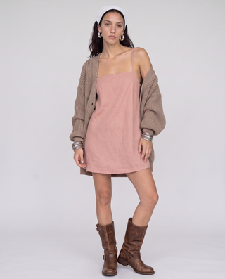 Libby Square-Neck Slip Dress