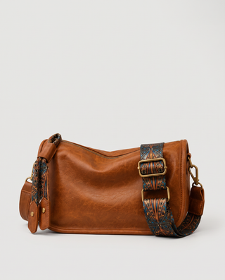 Macy Jacquard Strap Crossbody Bag