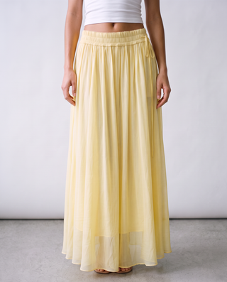 Marigold Chiffon Maxi Skirt