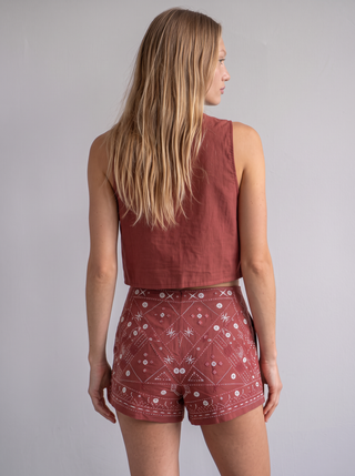 Marisela Embroidered Two-Piece Set