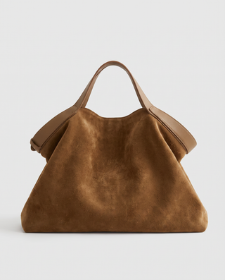 Marlo Suede Buckle Tote