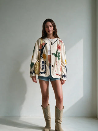 Matisse Flower Embroidered Jacket
