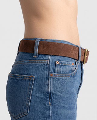 Nadine Wide Suede Belt