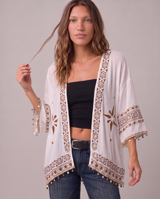 Nightbloom Embroidered Kimono