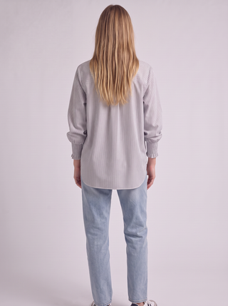 Norah Striped Boyfriend Shirt