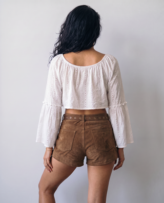 Odessa Suede Utility Shorts