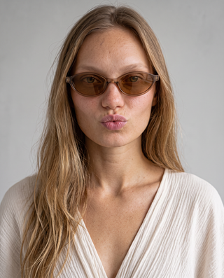 Polly Oval Retro Sunglasses