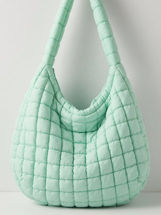 Quilted Carry It All Bag in Green