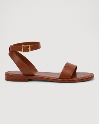 Renata Ankle Strap Flat Sandals