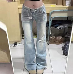 Customer photo of Arabella Bootcut Lace Trim Denim Jeans