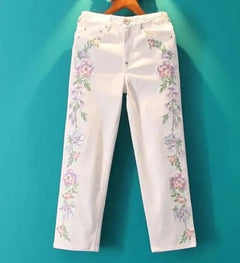 Customer photo of Caline Floral  Ankle Jeans