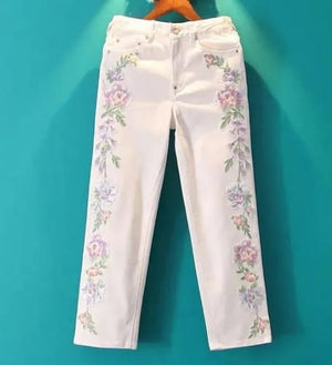 Customer photo of Caline Floral  Ankle Jeans