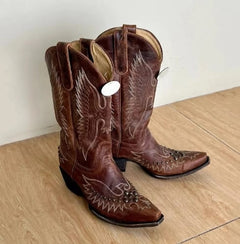 Customer photo of Naomi Embroidered Western Boots
