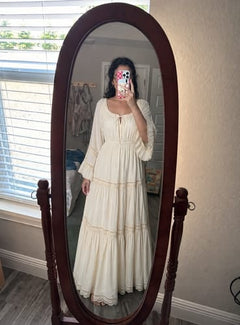 Customer photo of Georgia Off-Shoulder Tiered Maxi Dress