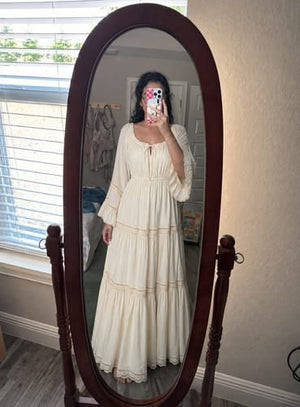 Customer photo of Georgia Off-Shoulder Tiered Maxi Dress