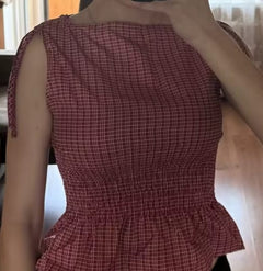 Customer photo of Eleanor Smocked Peplum Top