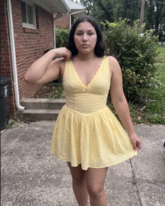Customer photo of Marabelle Eyelet Fit-and-Flare Mini Dress