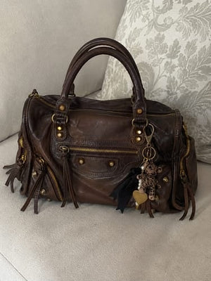 Customer photo of Isadora Fenn Leather Satchel