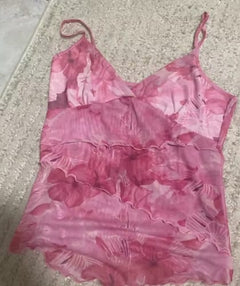 Customer photo of Willa Mesh Wrap Cami