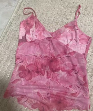 Customer photo of Willa Mesh Wrap Cami