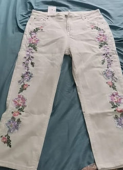 Customer photo of Caline Floral  Ankle Jeans