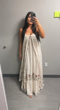 Customer photo of Seraphina Embroidered Trapeze Maxi Dress