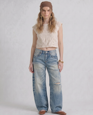 Rio Distressed Baggy Denim Jeans