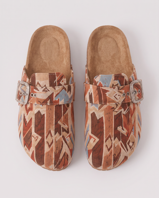 Rita Woven Cork Clogs