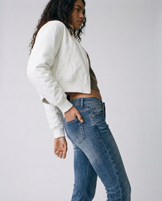 Samantha Ultra Low-Rise Flare Jeans