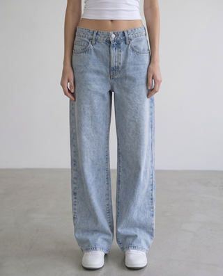Sawyer Light Wash Wide-Leg Jeans