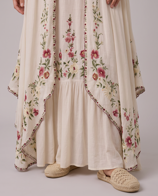 Seraphina Embroidered Trapeze Maxi Dress