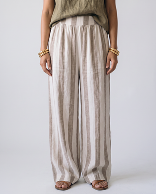 Sienna Linen Wide-Leg Set