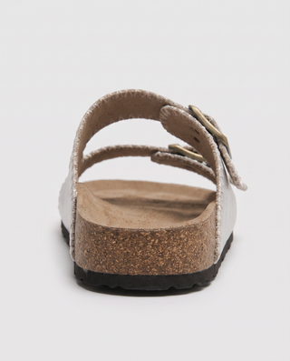 Silver Siren Double Buckle Slides