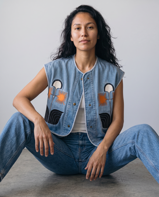 Solstice Graphic Denim Vest