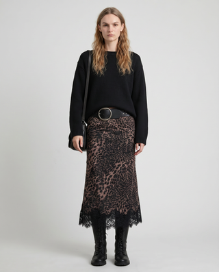 The Vienna Lace-Hem Skirt