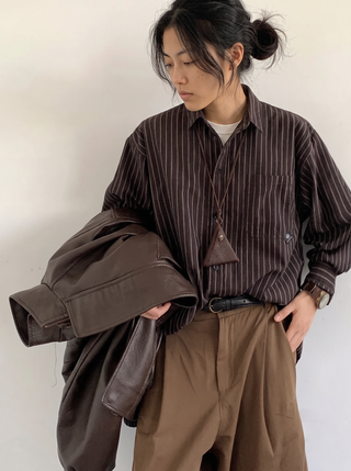 Tilda Pinstripe Oversized Shirt