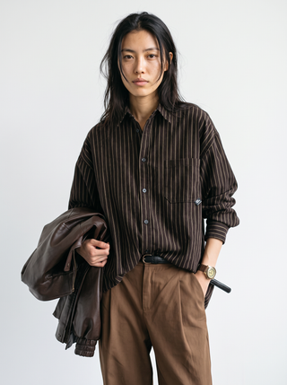 Tilda Pinstripe Oversized Shirt