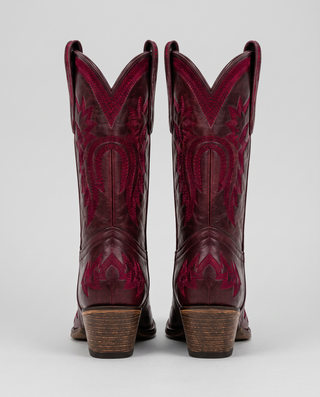 Valentina Cruz Sunburst Embroidered Western Boots
