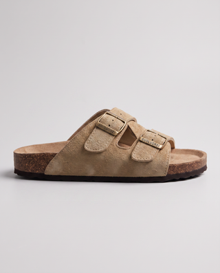 Wilhelmina Double Buckle Slide Sandals