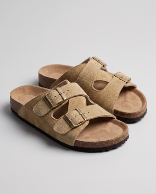 Wilhelmina Double Buckle Slide Sandals