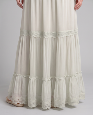 Willamae Lace Empire Maxi Dress