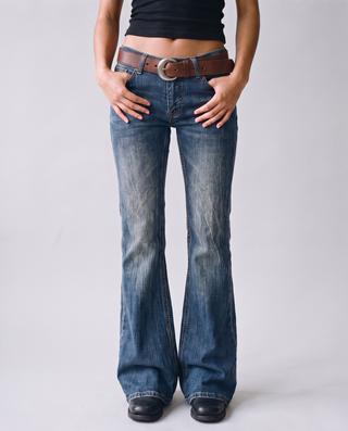Willamae Low-Rise Flare Jeans